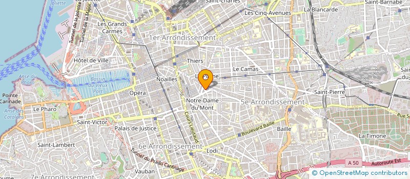 localisation de l'entreprise LES GRANDES CAVES MARTIN à MARSEILLE