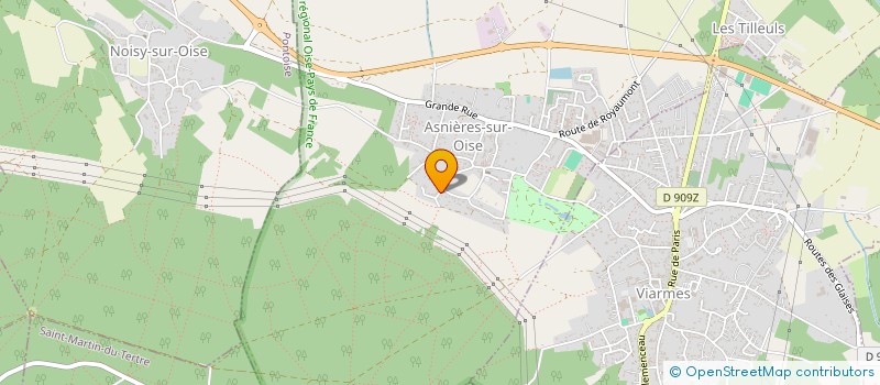 localisation de l'entreprise LES GRANDES EVASIONS  ASNIERES-SUR-OISE