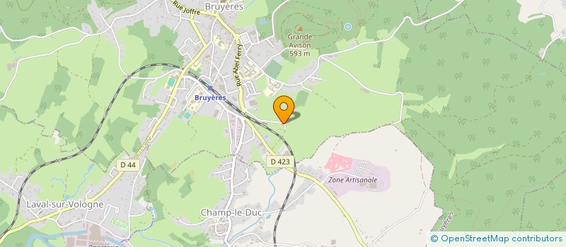 localisation de l'entreprise LES GRANDES FEES  BRUYERES