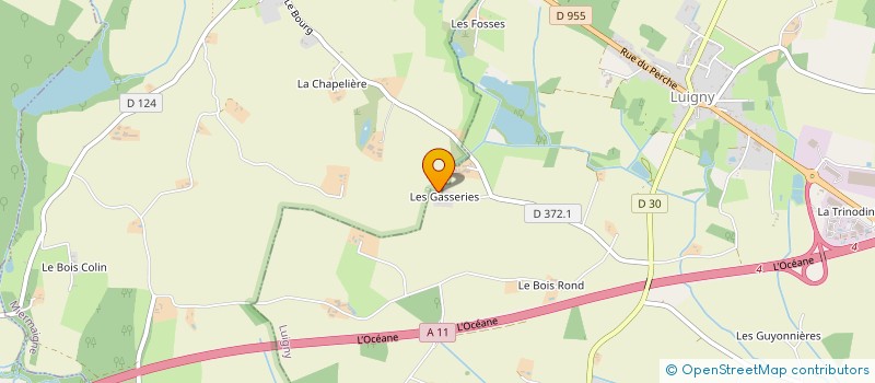 localisation de l'entreprise LES GRANDES GASSERIES à LUIGNY