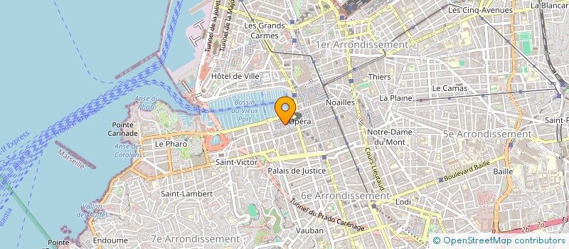 localisation de l'entreprise LES GRANDES HALLES  MARSEILLE