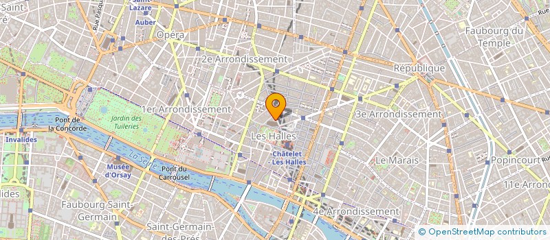 localisation de l'entreprise LES GRANDES ORGUES DE SAINT EUSTACHE à PARIS