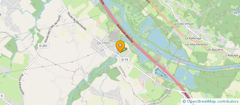 localisation de l'entreprise LES GRANDES PLAINES  ARENTHON