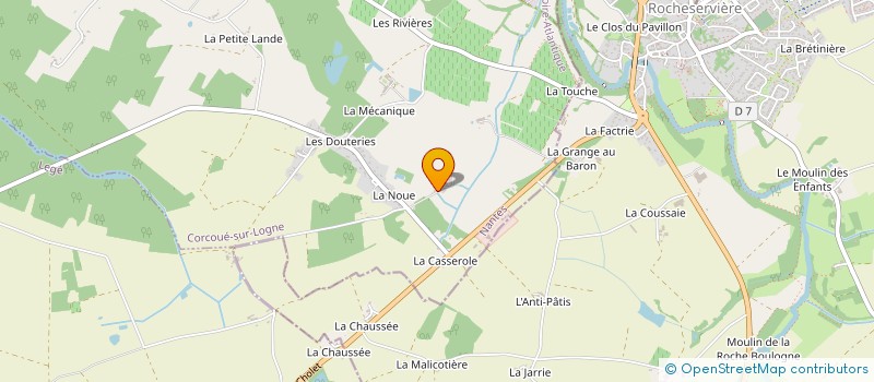 localisation de l'entreprise LES GRANDES POTERIES à CORCOUE-SUR-LOGNE