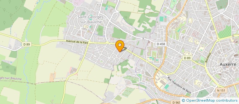 localisation de l'entreprise LES GRANDES RAYES  SAINT-GEORGES-SUR-BAULCHE