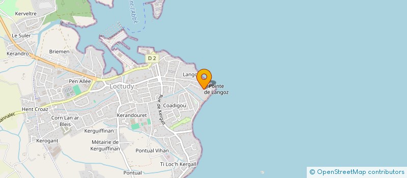 localisation de l'entreprise LES GRANDES REGATES DE L'ILE TUDY LOCTUDY  LOCTUDY