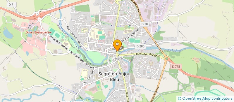 localisation de l'entreprise LES GRANDES RESPIRATIONS à SEGRE-EN-ANJOU BLEU