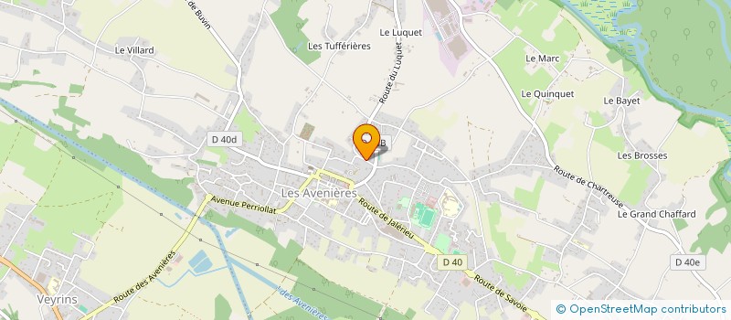 localisation de l'entreprise LES GRANDES SEOLANES  LES AVENIERES VEYRINS-THUELLIN