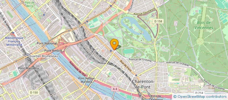 localisation de l'entreprise LES GRANDES SPORTIVES  CHARENTON-LE-PONT