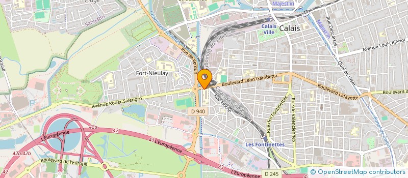 localisation de l'entreprise LES GRANDES TABLES DU CHANNEL à CALAIS