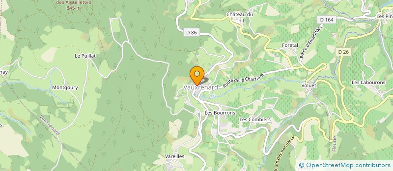 localisation de l'entreprise LES GRANDES TERRES  VAUXRENARD