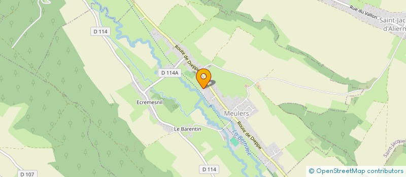 localisation de l'entreprise LES GRANDES VENTES  MEULERS