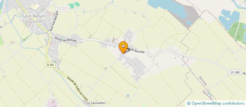 localisation de l'entreprise LES GRANDES VERELLES à SAINT-BENOIT-SUR-LOIRE