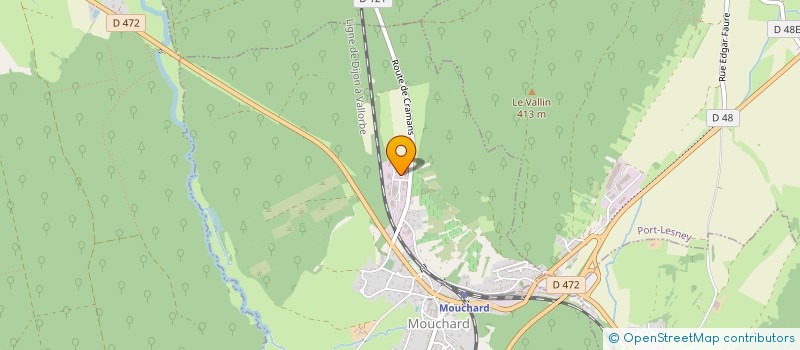 localisation de l'entreprise LES GRANDES VIGNES  MOUCHARD