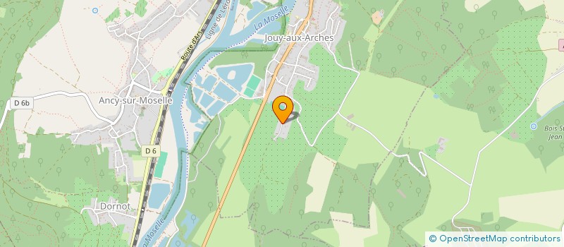 localisation de l'entreprise LES GRANDES VIGNES  JOUY-AUX-ARCHES