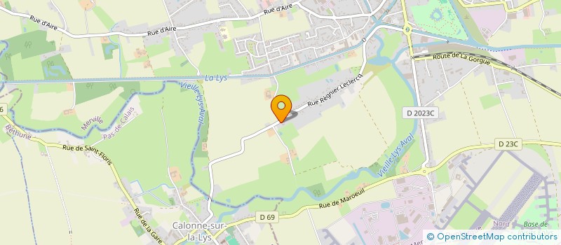 localisation de l'entreprise LES GRANDS ARBRES  MERVILLE