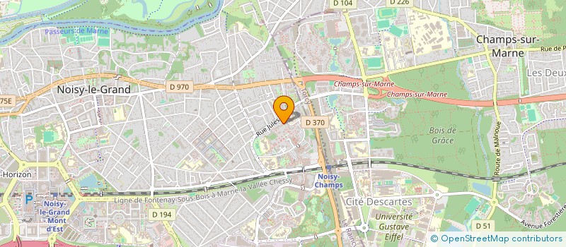 localisation de l'entreprise LES GRANDS ARTISTES (CENTRE DE DEVELOPPEMENT ARTISTIQUE INTERNATIONAL)  NOISY-LE-GRAND