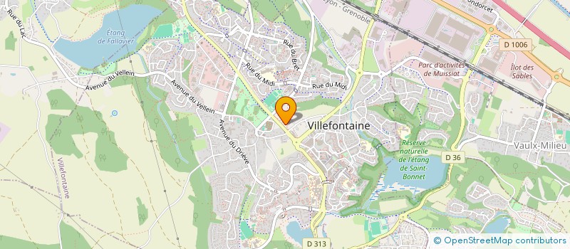 localisation de l'entreprise LES GRANDS ATELIERS INNOVATION ARCHITECTURE  VILLEFONTAINE