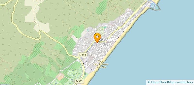 localisation de l'entreprise LES GRANDS BLEUS  NARBONNE