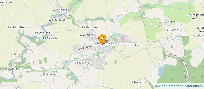 localisation de l'entreprise LES GRANDS BOIS  ROCHETREJOUX