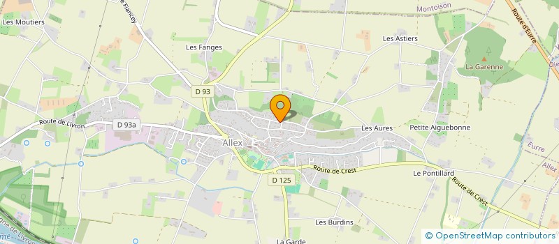 localisation de l'entreprise LES GRANDS BOIS  ALLEX