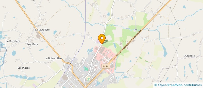 localisation de l'entreprise LES GRANDS CEDRES  MONCOUTANT-SUR-SEVRE