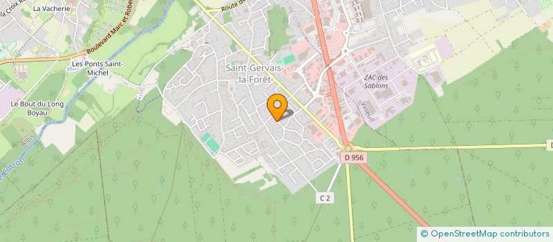 localisation de l'entreprise LES GRANDS CEDRES CAPITAL  SAINT-GERVAIS-LA-FORET