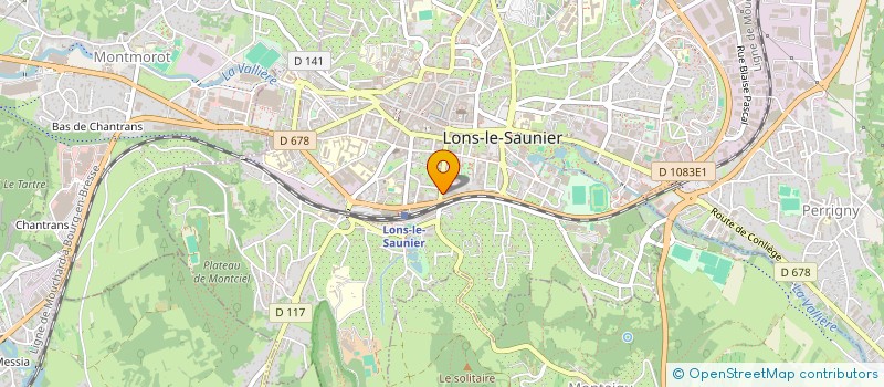 localisation de l'entreprise LES GRANDS CHAIS ROUGET DE LISLE à LONS-LE-SAUNIER