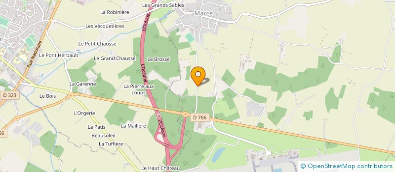localisation de l'entreprise LES GRANDS CHAMPS à CORZE