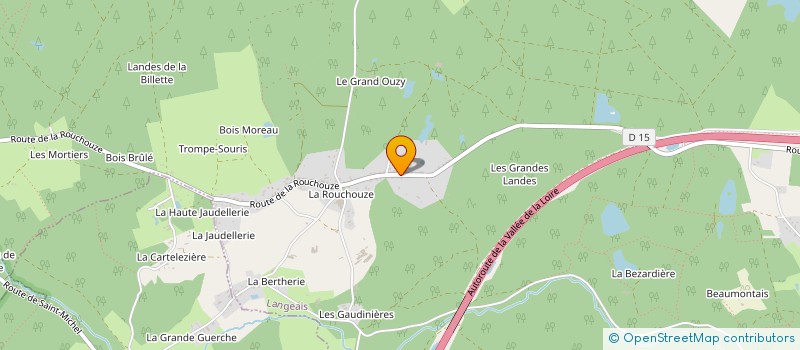 localisation de l'entreprise LES GRANDS CHAMPS  LANGEAIS