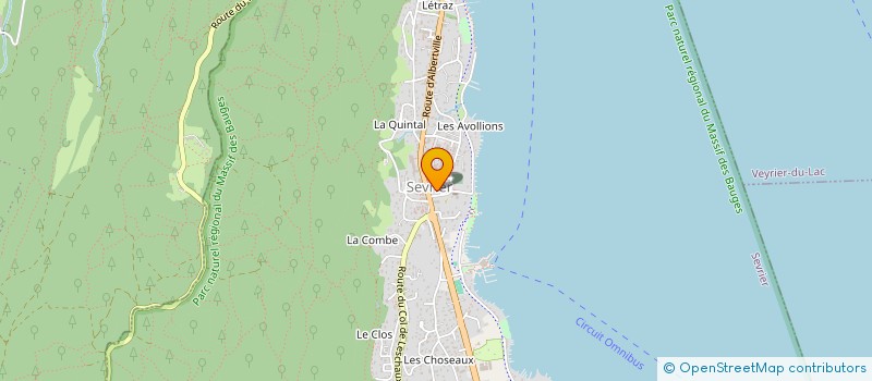 localisation de l'entreprise LES GRANDS CHARMOZ  SEVRIER