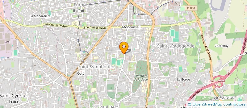 localisation de l'entreprise LES GRANDS CHEMINS DE L EUROPE à TOURS