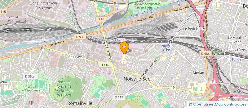 localisation de l'entreprise LES GRANDS CHENES à NOISY-LE-SEC