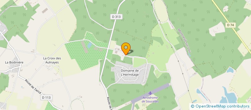 localisation de l'entreprise LES GRANDS CHENES  RIVES-DU-LOIR-EN-ANJOU