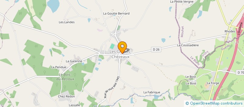 localisation de l'entreprise LES GRANDS CHEZEAUX PETANQUE  LES GRANDS-CHEZEAUX