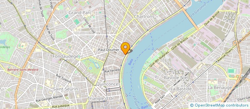 localisation de l'entreprise LES GRANDS CRUS à BORDEAUX
