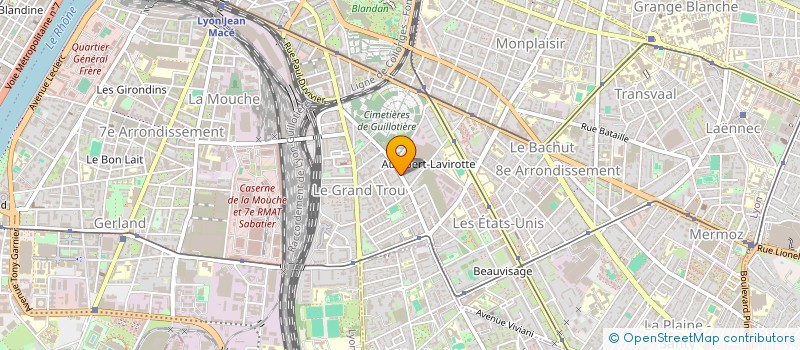 localisation de l'entreprise LES GRANDS DE PHILIBERT  LYON