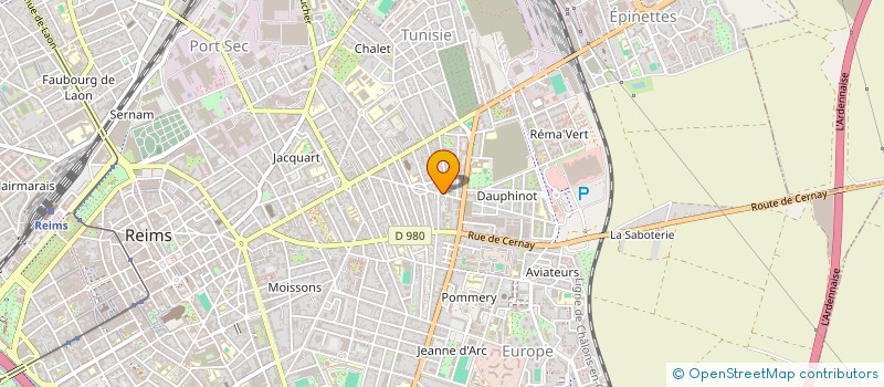 localisation de l'entreprise LES GRANDS DISCRETS  REIMS