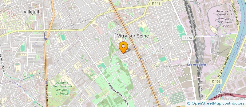 localisation de l'entreprise LES GRANDS DU QUARTIER à VITRY-SUR-SEINE