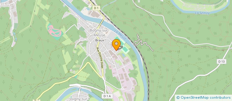 localisation de l'entreprise LES GRANDS DUCS  BOGNY-SUR-MEUSE