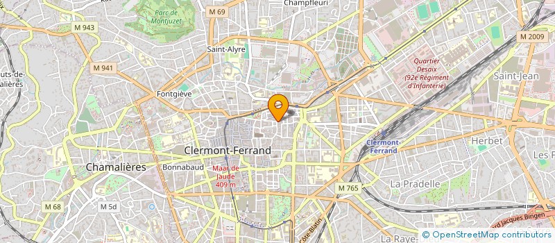 localisation de l'entreprise LES GRANDS ECARTS  CLERMONT FERRAND