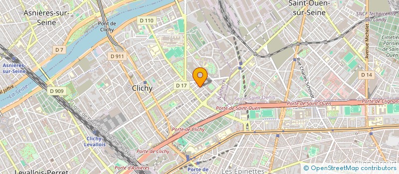 localisation de l'entreprise LES GRANDS ESPACES INVESTISSEMENT à CLICHY