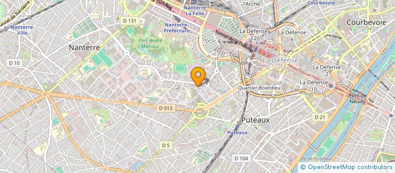 localisation de l'entreprise LES GRANDS ESSARTS  NANTERRE