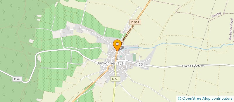 localisation de l'entreprise LES GRANDS ESSARTS  LES ESSARTS-LES-SEZANNE