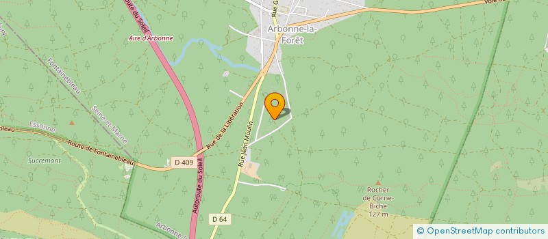 localisation de l'entreprise LES GRANDS GATS à ARBONNE-LA-FORET