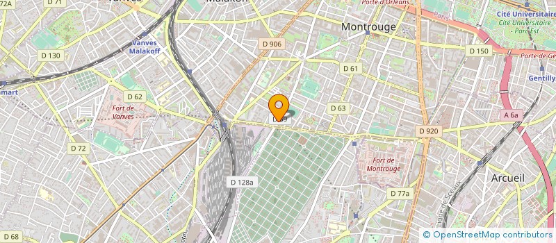 localisation de l'entreprise LES GRANDS JARDINS  MONTROUGE