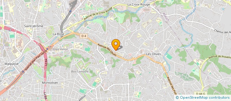 localisation de l'entreprise LES GRANDS JARDINS DU SOLEIL à MARSEILLE