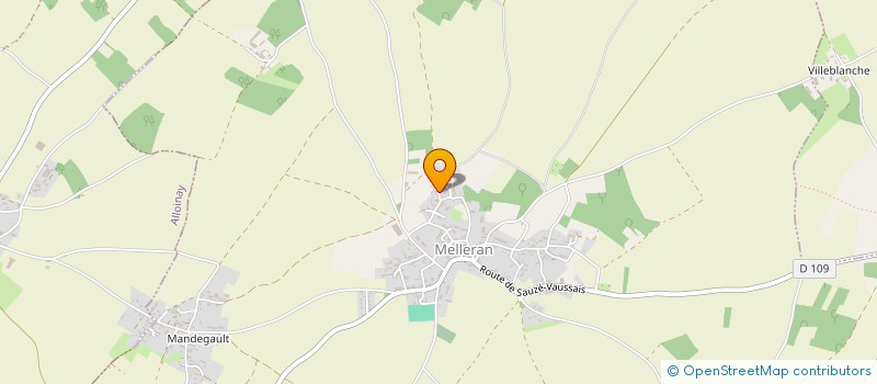 localisation de l'entreprise LES GRANDS LOGIS  MELLERAN