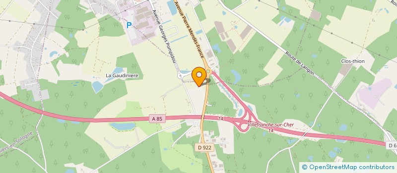 localisation de l'entreprise LES GRANDS MONTEAUX à ROMORANTIN-LANTHENAY