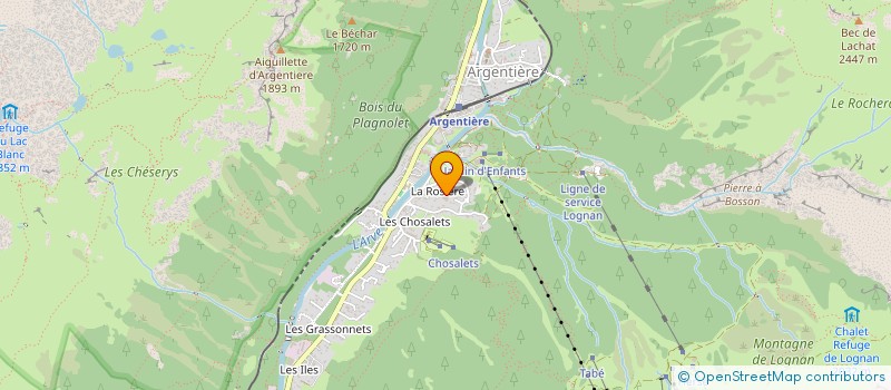 localisation de l'entreprise LES GRANDS MONTETS 3300 à CHAMONIX-MONT-BLANC